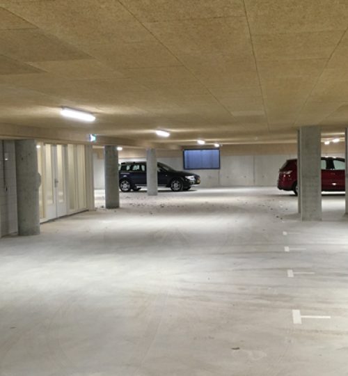 Duurzame verlichting in parkeergarage